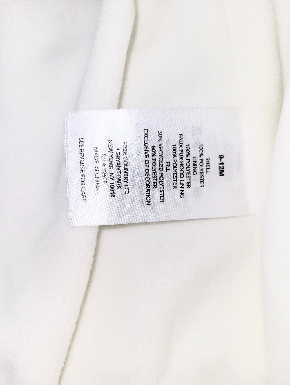 NWT Free Country Quilted Puffer Baby Snowsuit Winter Bunting Size 9-12 Months - Picture 14 of 16